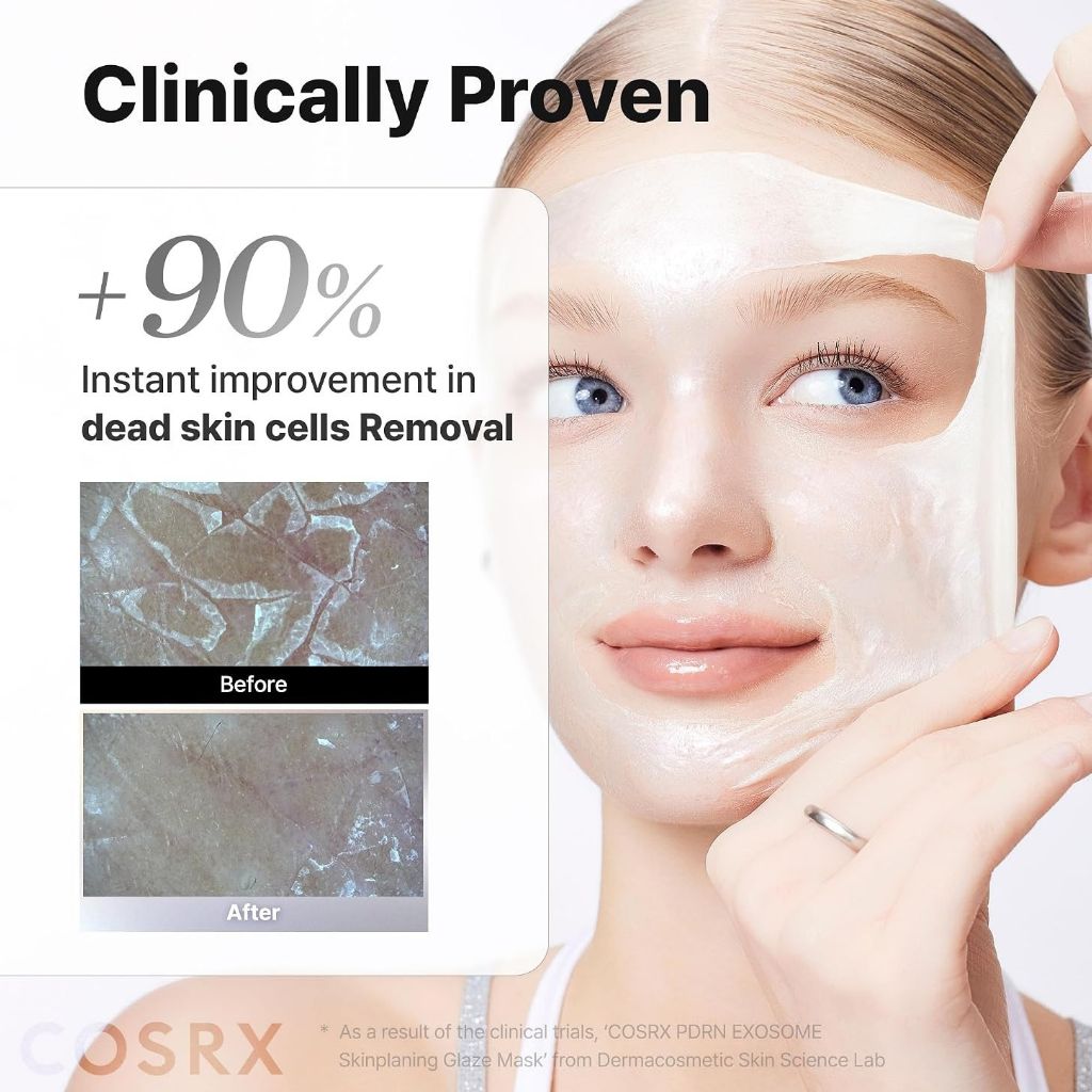 COSRX PDRN Exosome Skinplaning Glaze Mask K Beauty skincare mask package