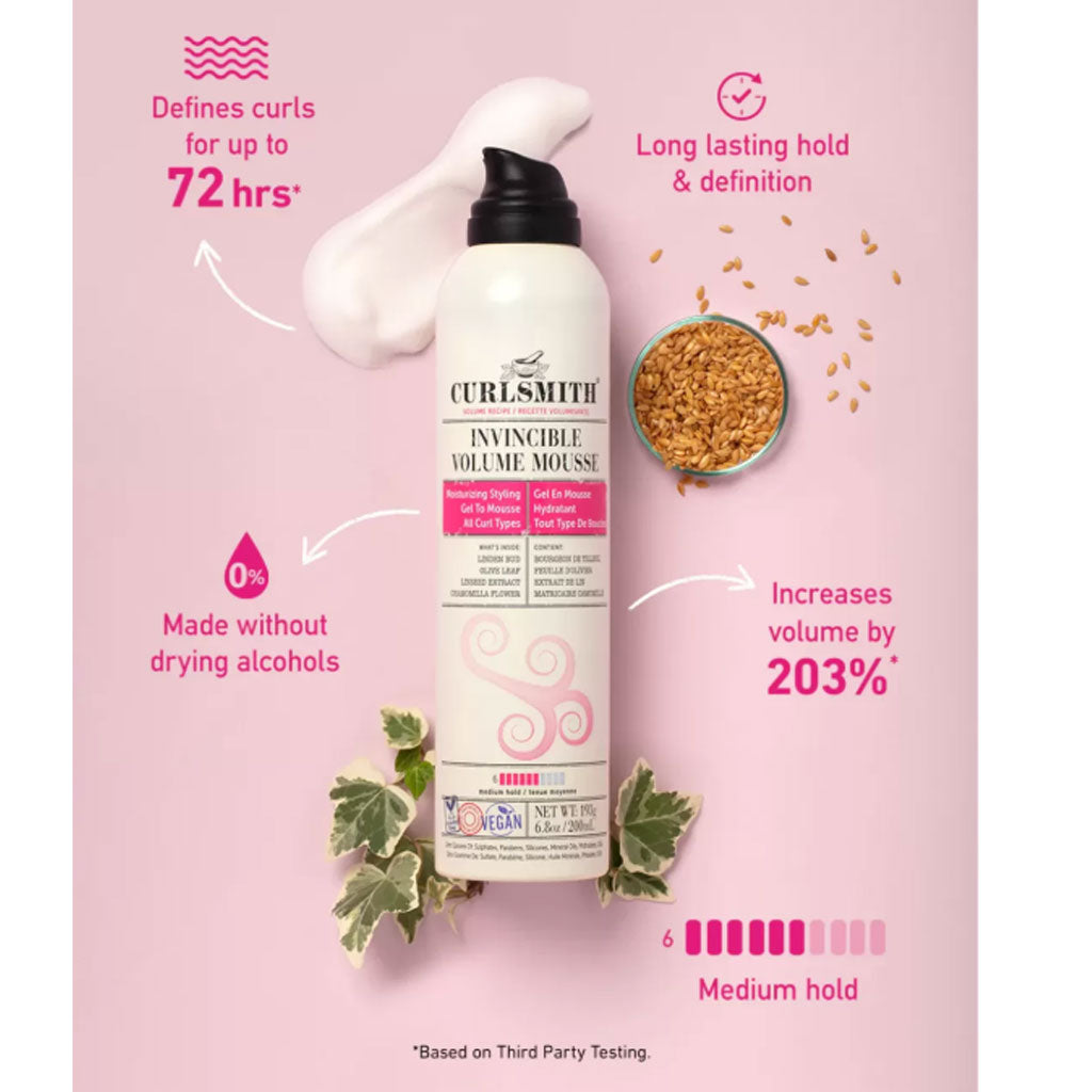 Curlsmith Invincible 6 Medium Volume Mousse