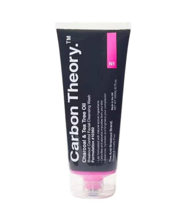 Carbon Theory Charcoal And Tea Tree Oil Breakout Control Facial Cleansing Wash