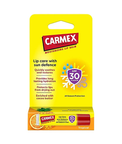 Carmex  Moisturising Lip Balm Tube Tropical