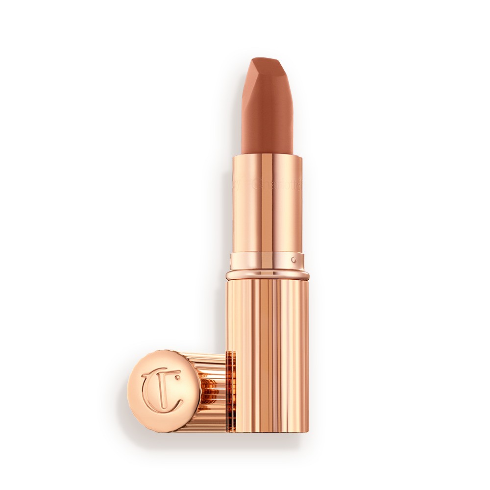 Charlotte Tilbury Matte Revolution Nude Peach Lipstick Catwalking