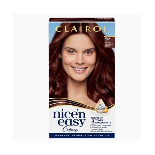 Clairol Nice N Easy Creme Permanent Color 5M Medium Mahogany Brown