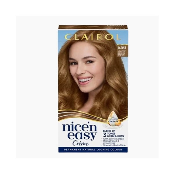 Clairol Nice N Easy Creme Permanent Color 65G Lightest Golden Brown