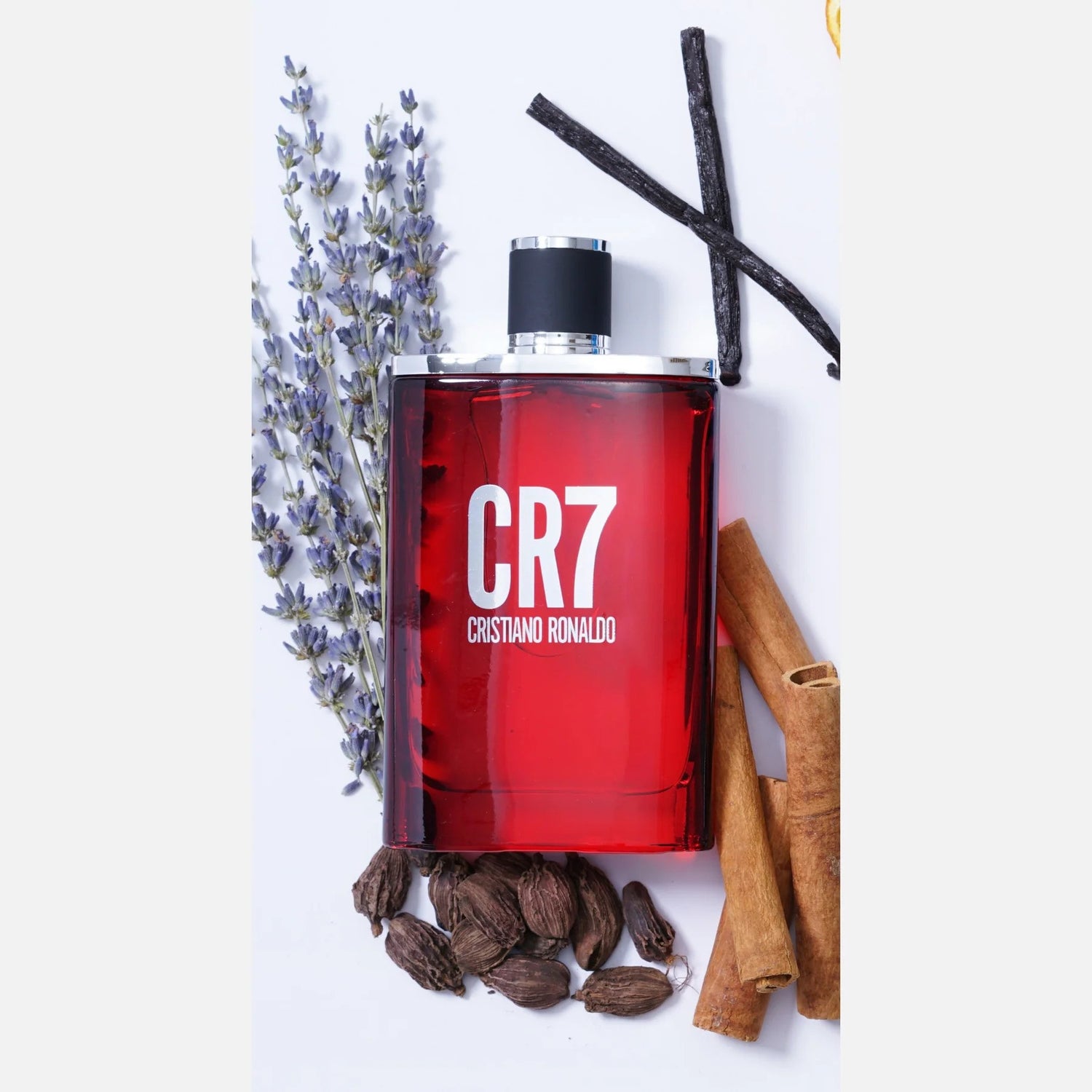 Cristiano Ronaldo CR7 Eau de Toilette for Him, 50ml bottle, featuring sleek packaging and Cristiano Ronaldo branding.