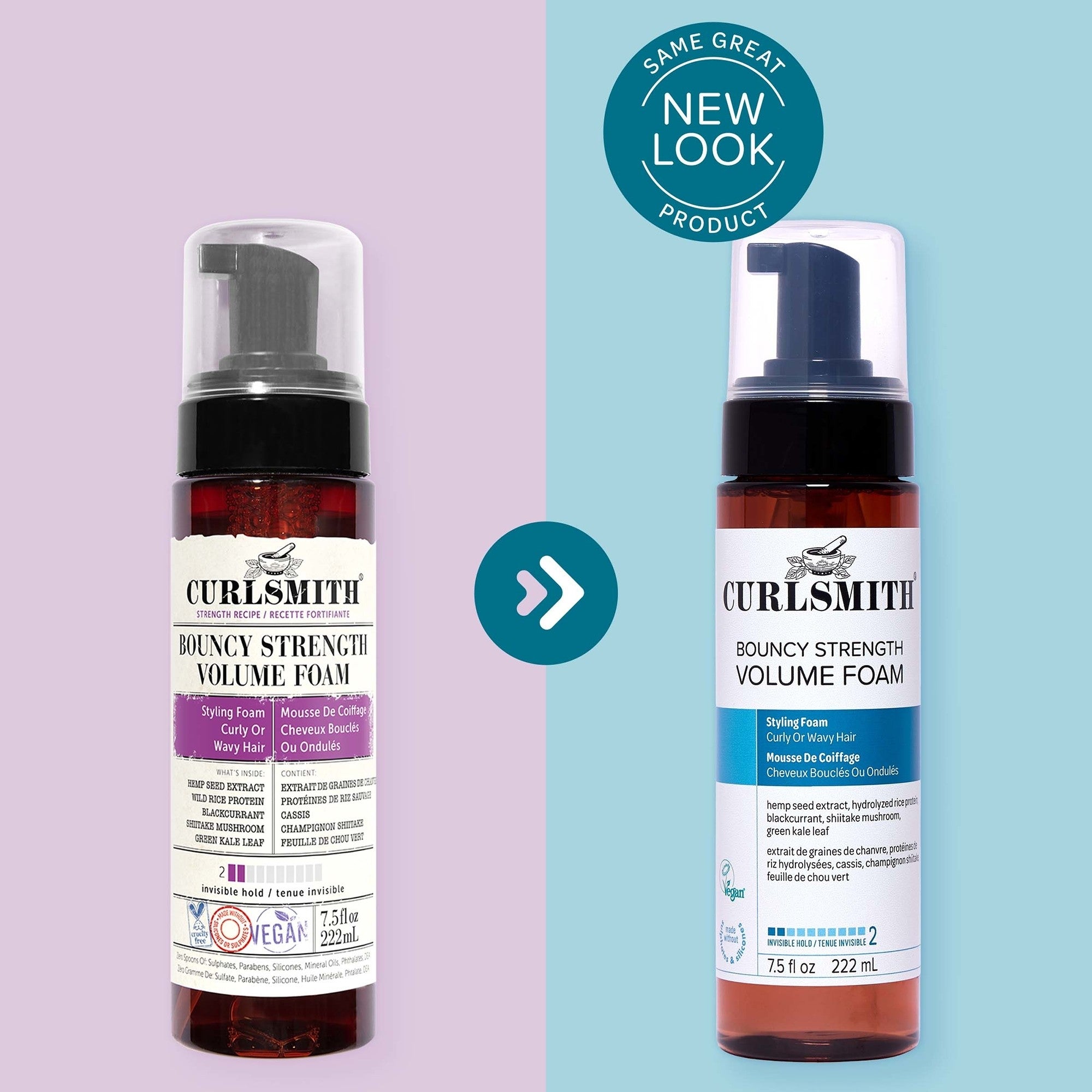 Curlsmith Bouncy Strength Volume Foam New Pack