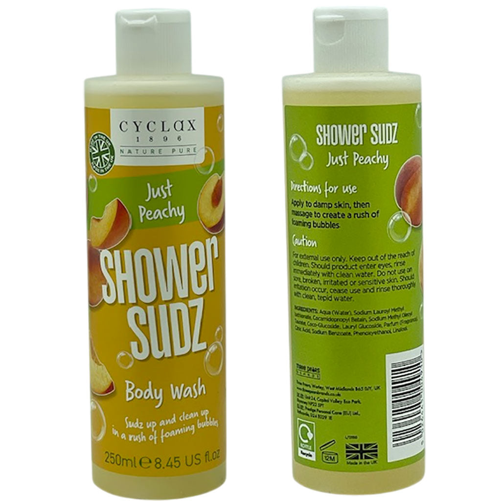 Three Pears Cyclax Just Peachy Shower Sudz Body Wash