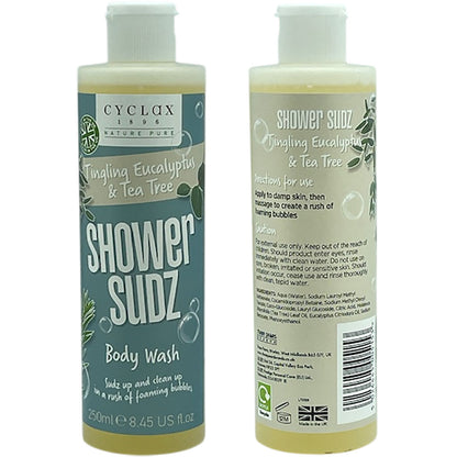 Three Pears Cyclax Tingling Eucalyptus And Tea Tree Shower Sudz Body Wash