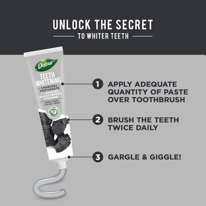 Dabur  Teeth Whitening Charcoal Toothpaste