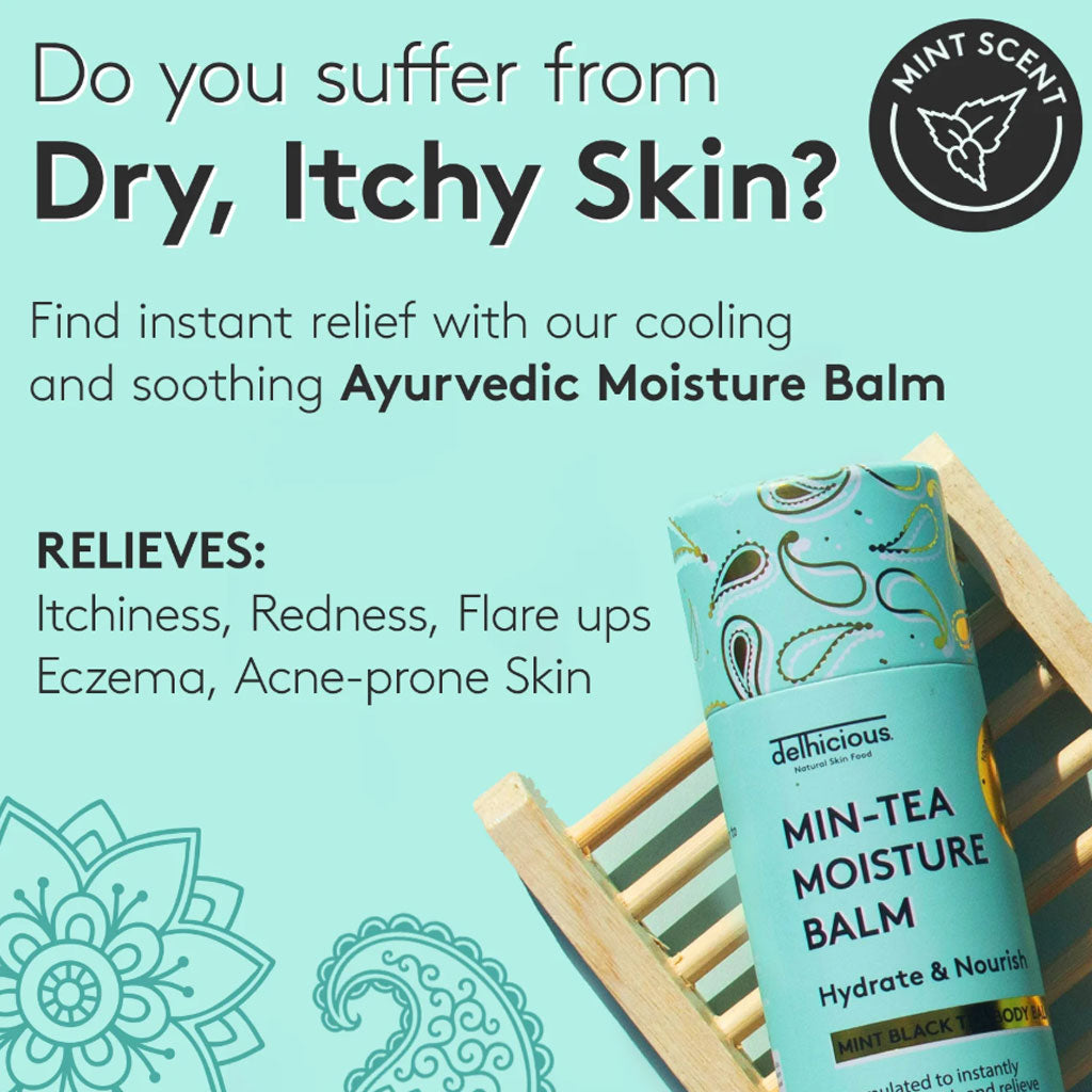 Delhicious Body Min Tea Hydrate And Nourish Mint Black Tea Moisture Body Balm