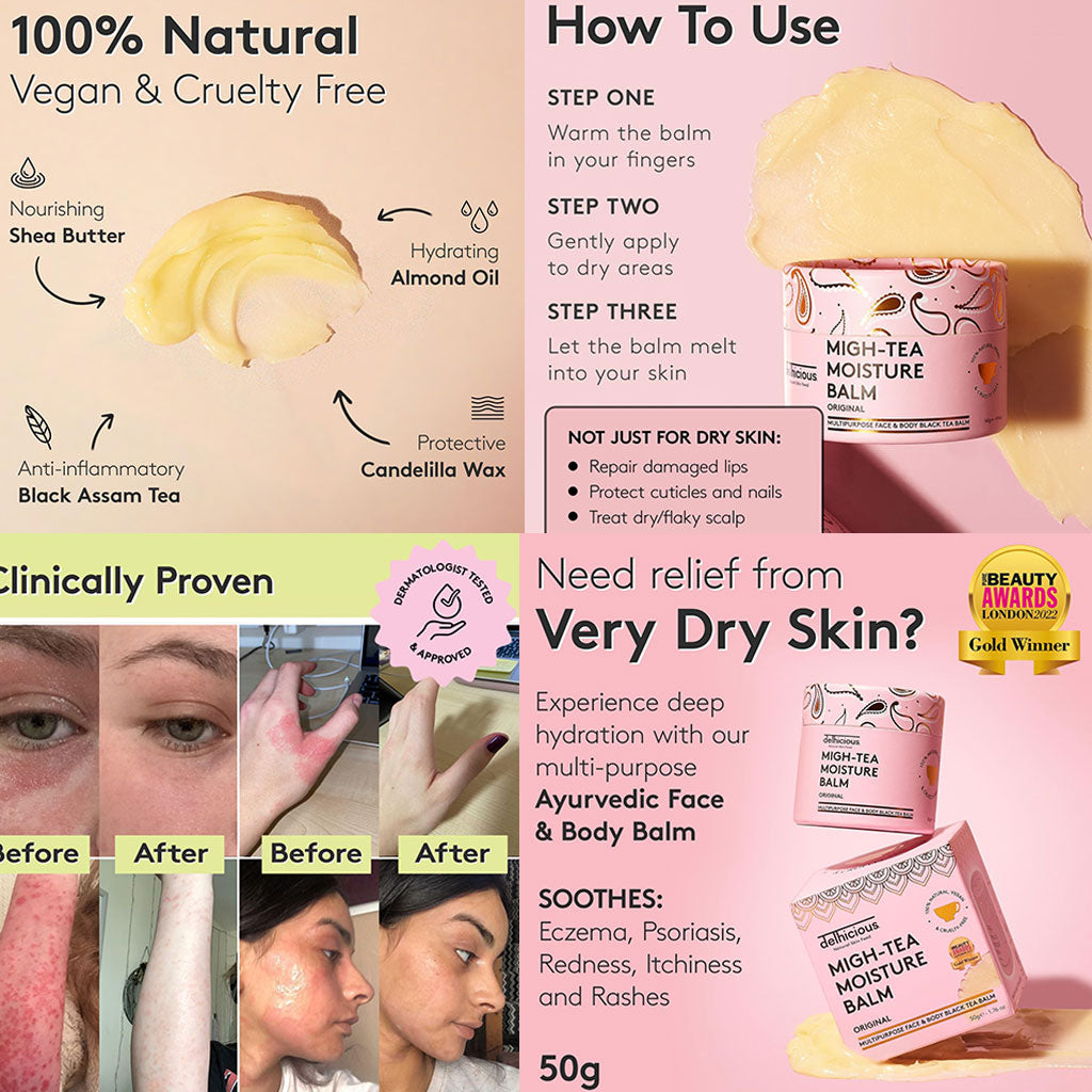 Delhicious Body Migh Tea Moisture Original Body Balm