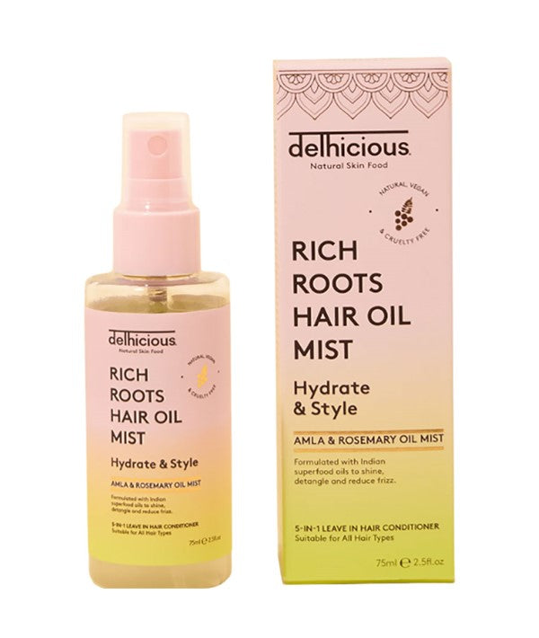 Delhicious Body Rich Roots Hydrate And Style Hair Oil Mist