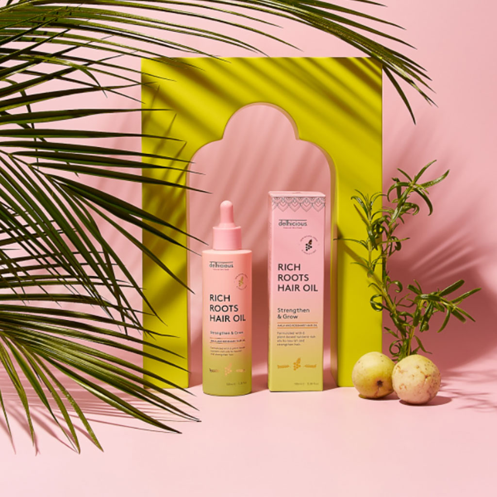 Delhicious Body Rich Roots Strengthen And Grow Hair Oil