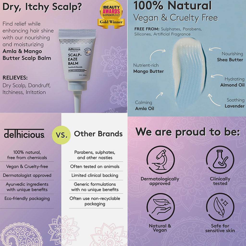 Delhicious Body Scalp Eaze Soothe And Nourish Scalp Balm