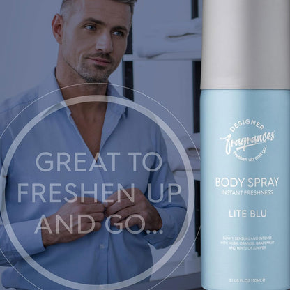 Designer Fragrances Lite Blu Body Spray For Men