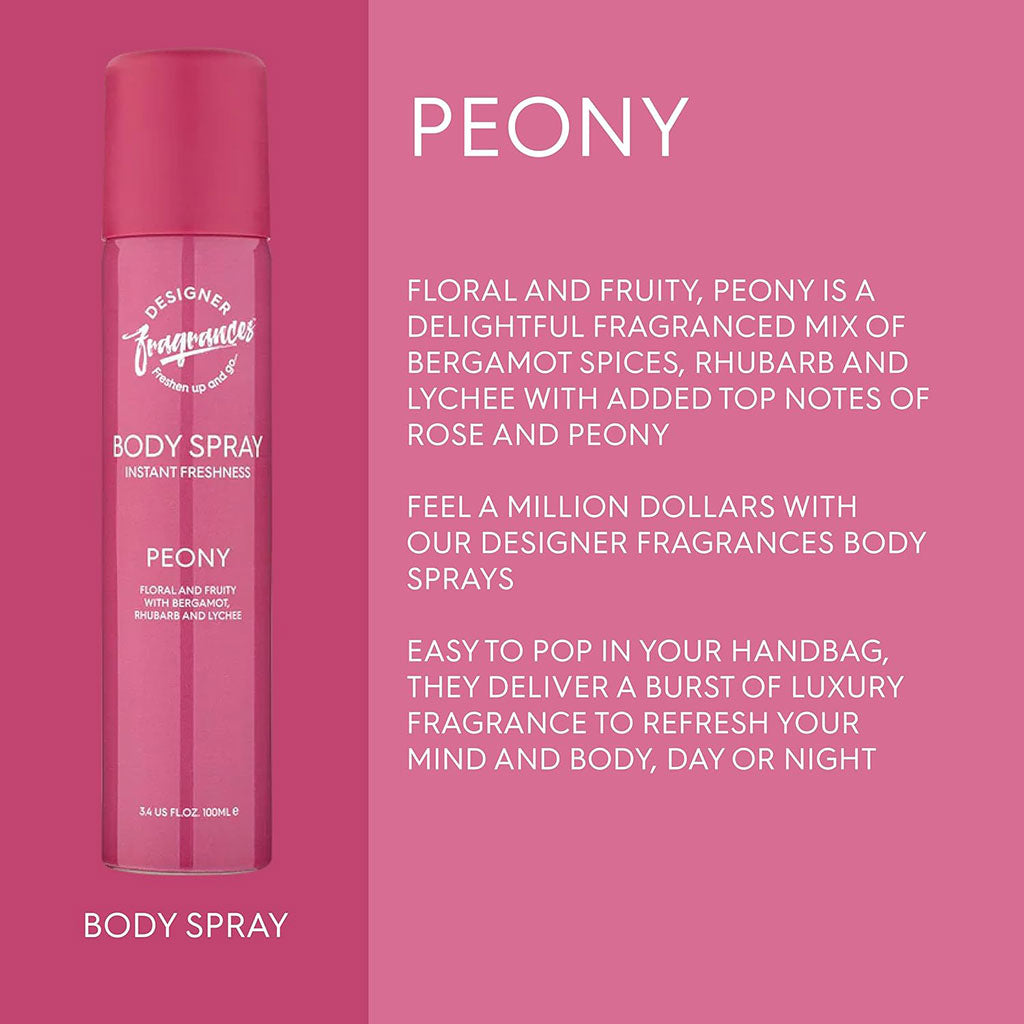 Designer Fragrances Peony Body Spray