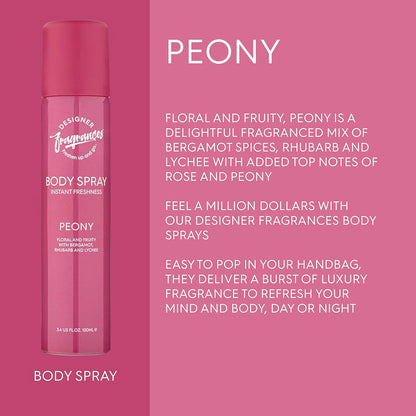 Designer Fragrances Peony Body Spray