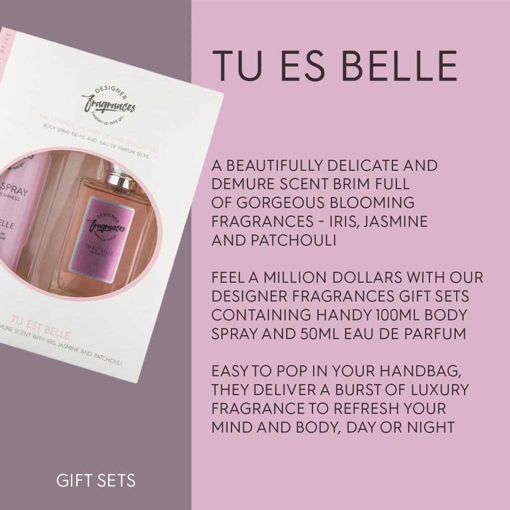 Designer Fragrances Tu Es Belle Women Twin Gift Set