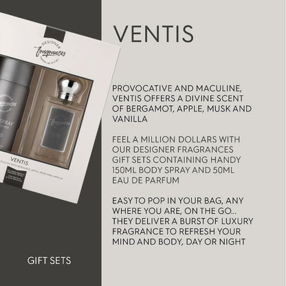 Designer Fragrances Ventis Men Twin Gift Set