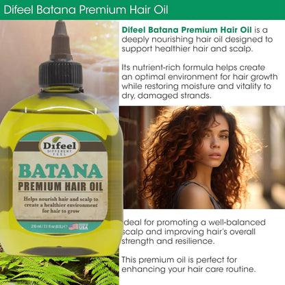 Difeel  Batana Premium Hair Oil For Scalp And Hair Nourishing