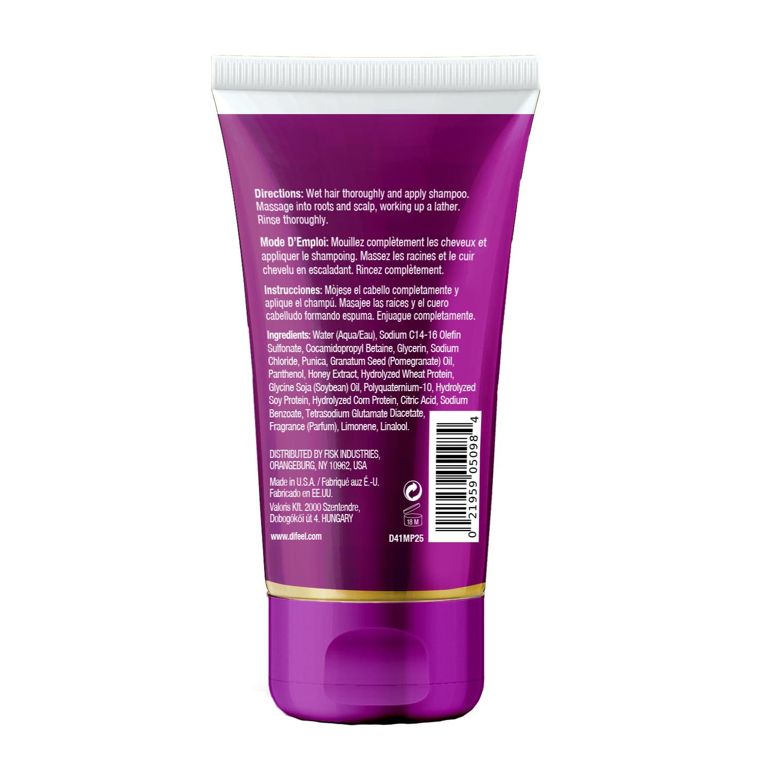 Difeel  Pomegranate And Manuka Honey Shampoo