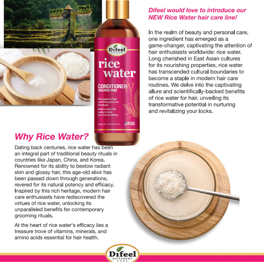 Difeel  Rice Water Sulfate Free Conditioner