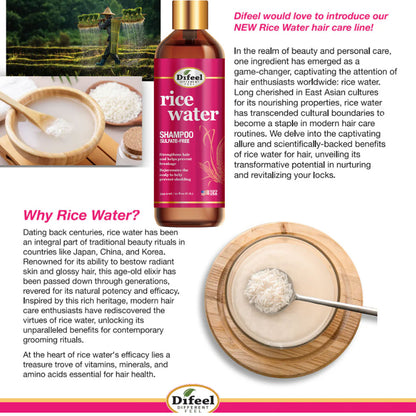 Difeel  Rice Water Sulfate Free Shampoo