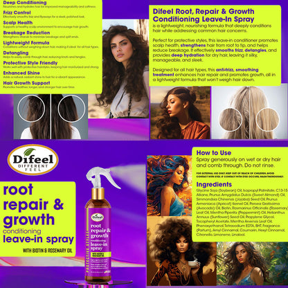 Difeel Root Repair And Growth Conditioning Leave In Spray