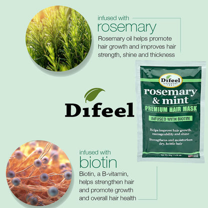 Difeel  Rosemary And Mint Hair Mask Sachet