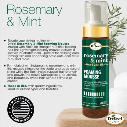 Difeel Rosemary And Mint Foaming Mousse
