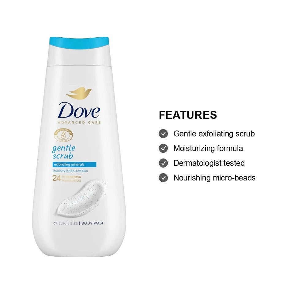 Dove Advanced Care Gentle Scrub Body Wash