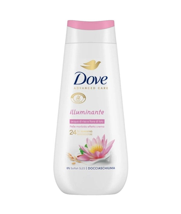Dove Illuminating Rice Water And Lotus Flower Shower Gel