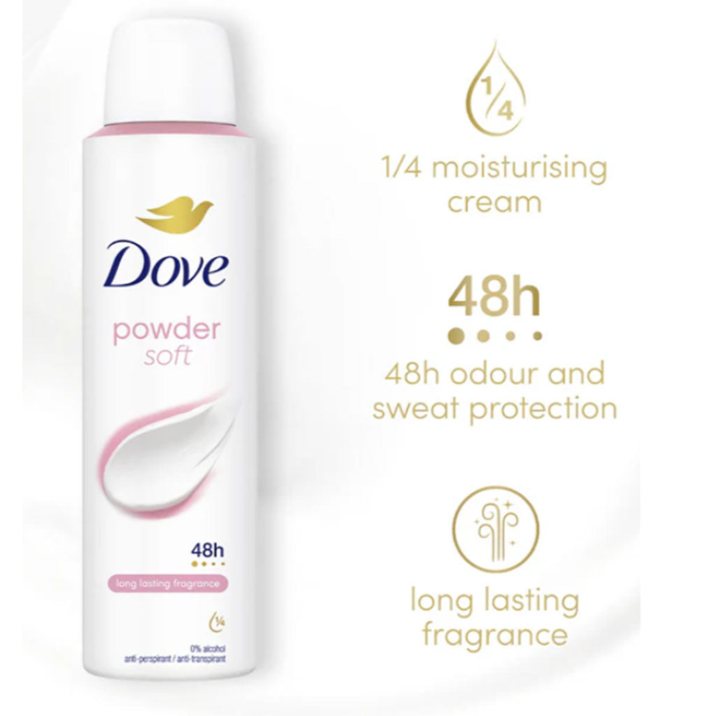 Dove  Powder Soft 48H Anti Perspirant Spray