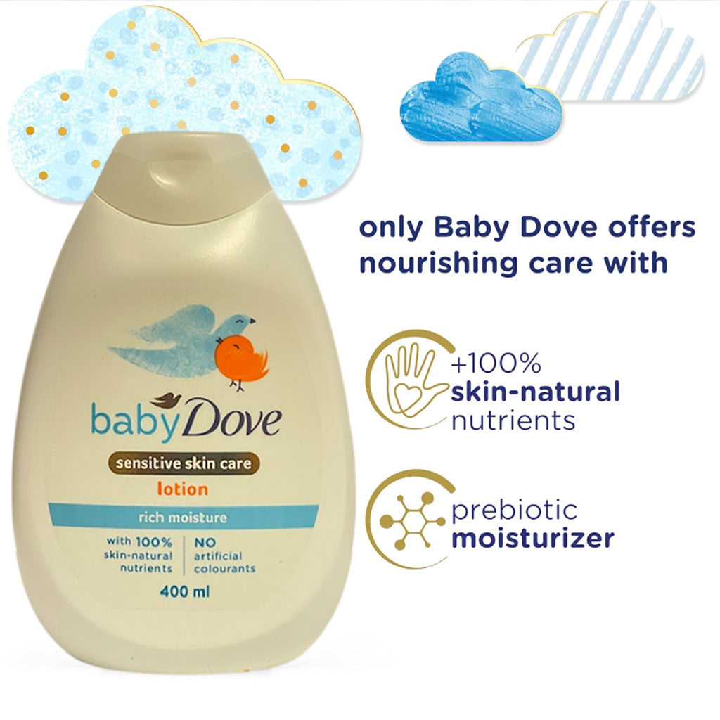 Dove  Baby Sensitive Skin Care Rich Moisture Lotion