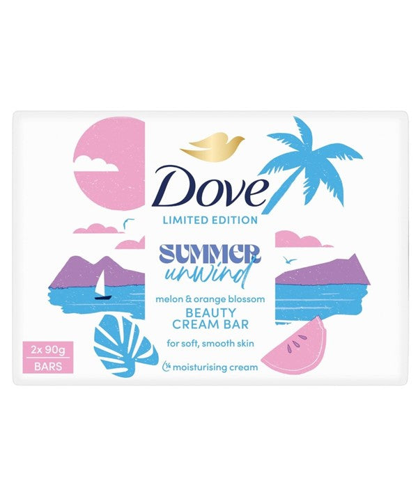 Dove Summer Unwind Melon And Orange Blossom Beauty Cream Bar