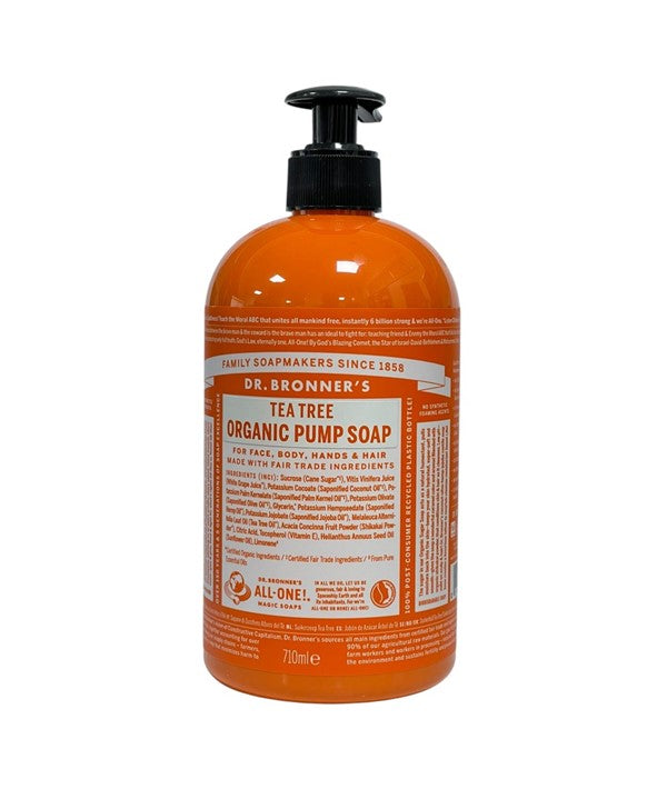 Dr Bronners Tea Tree Organic Pump Soap