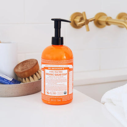 Dr Bronners Tea Tree Organic Pump Soap