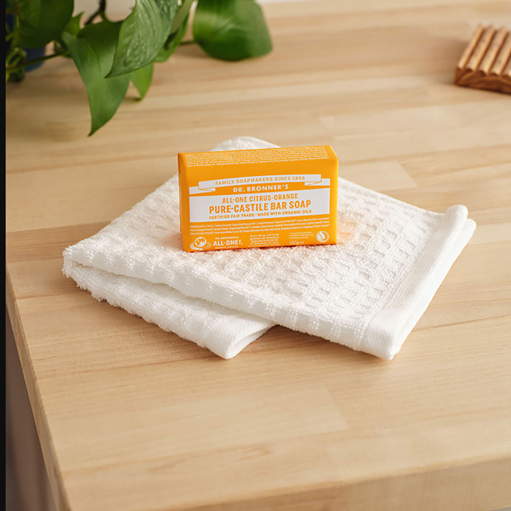 Dr Bronners All One Citrus Orange Pure Castile Bar Soap
