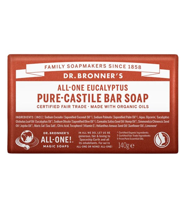 Dr Bronners All One Eucalyptus Pure Castile Bar Soap