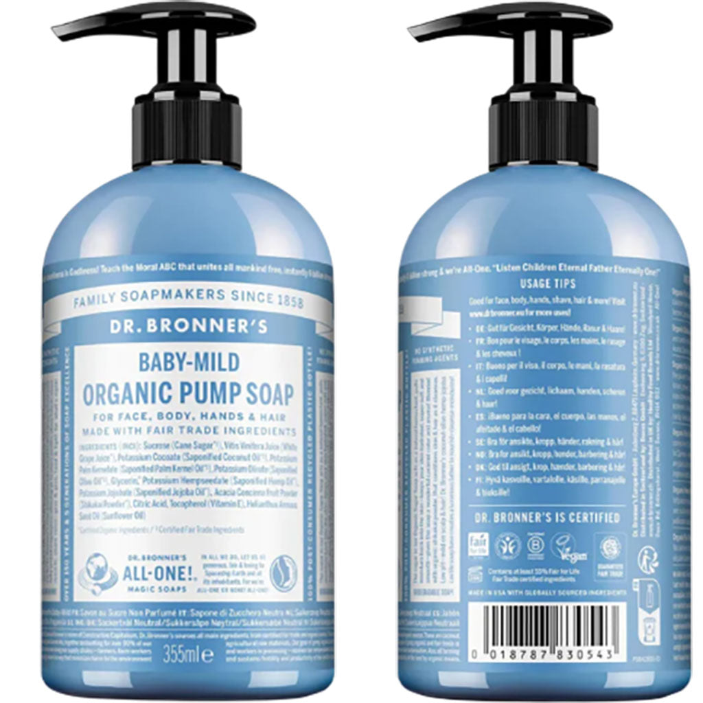 Dr Bronners All One Baby Mild Organic Pump Soap