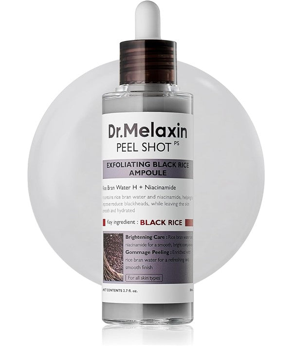 Dr Melaxin Peel Shot Exfoliating Black Rice Ampoule