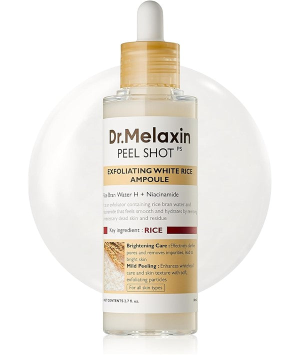 Dr Melaxin Peel Shot Exfoliating White Rice Ampoule