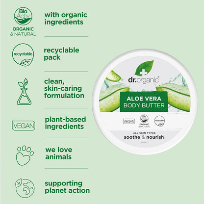 Dr Organic  Aloe Vera Body Butter
