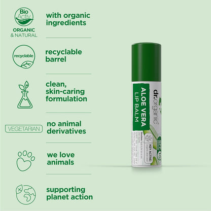 Dr Organic  Aloe Vera Lip Balm
