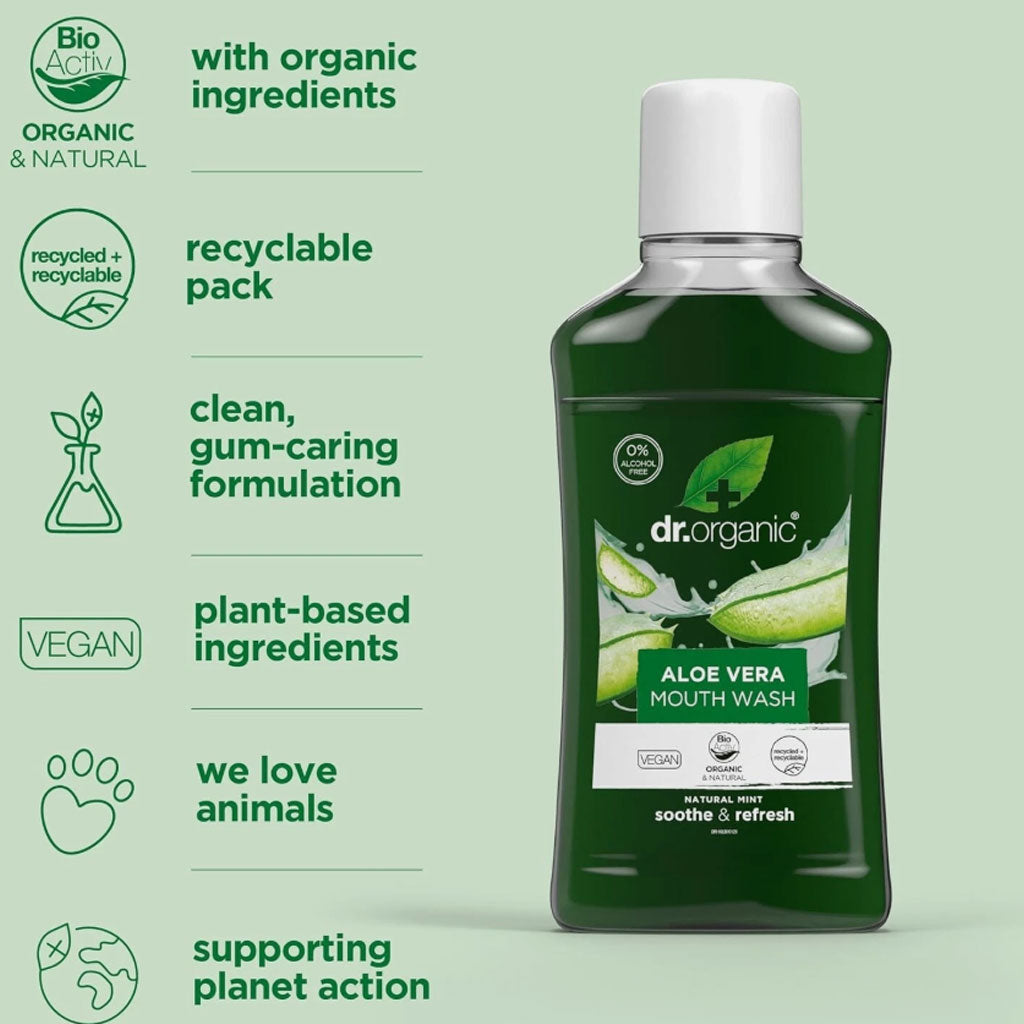 Dr Organic  Aloe Vera Mouth Wash