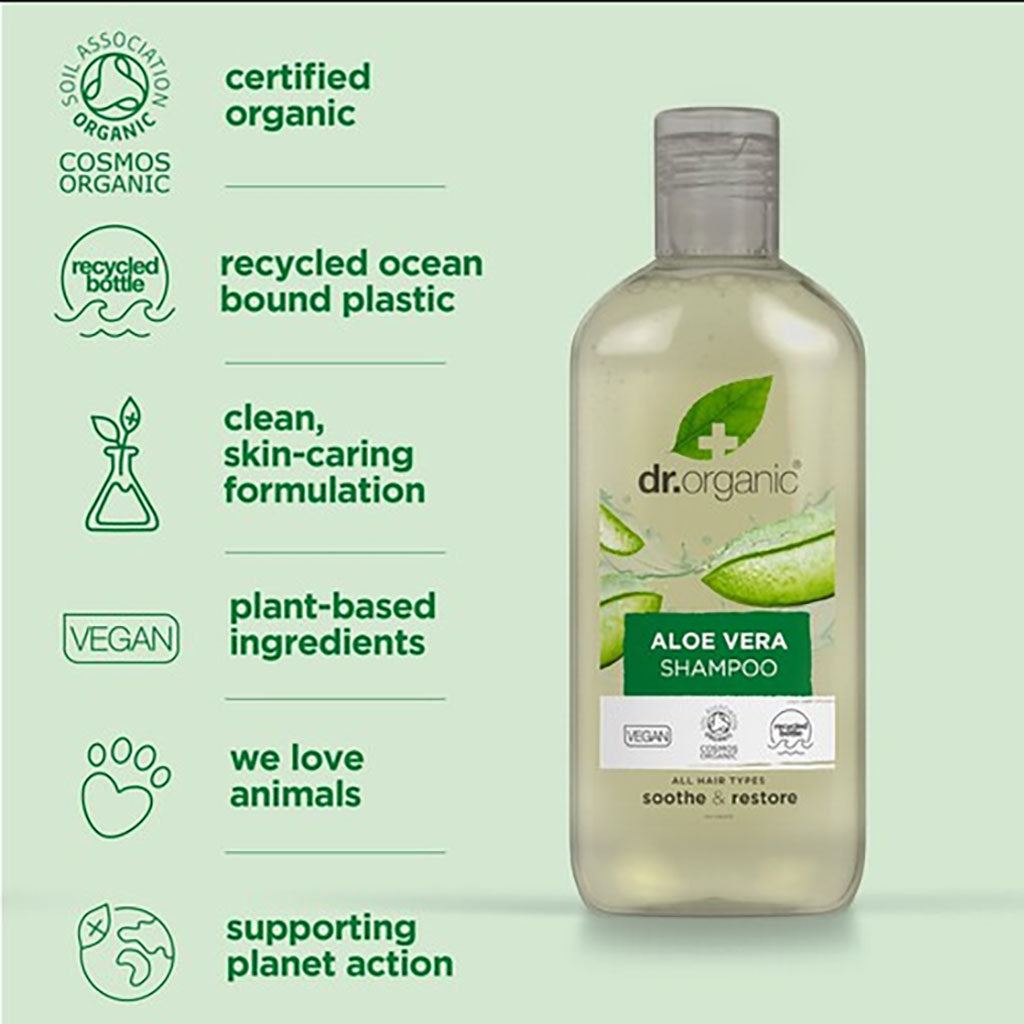 Dr Organic  Aloe Vera Soothe And Restore Shampoo