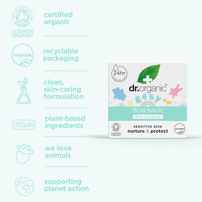 Dr Organic  Baby Bum Balm With Calendula