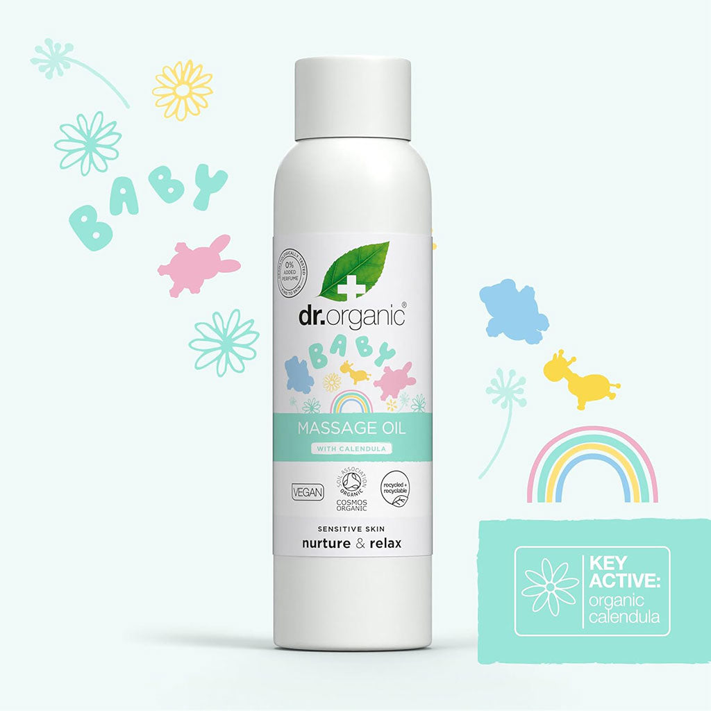 Dr Organic  Baby Massage Oil With Calendula