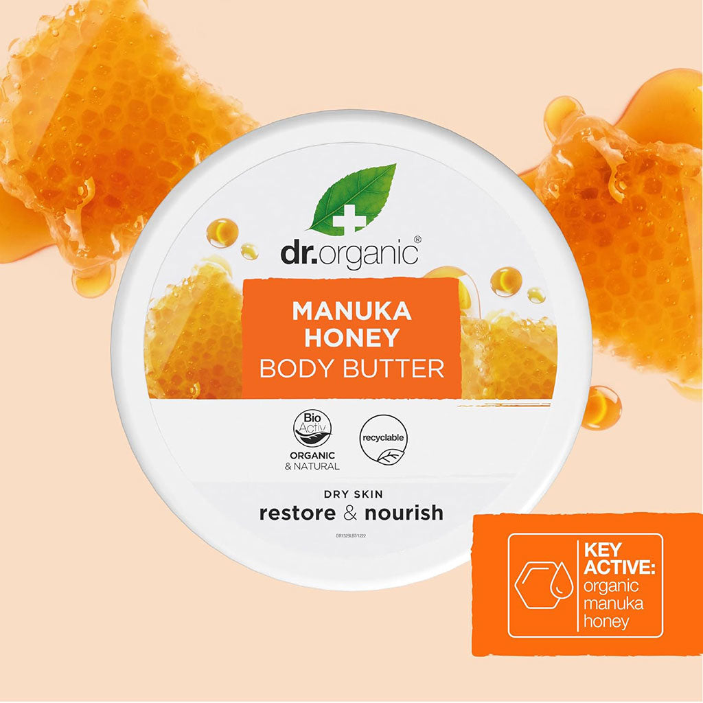 Dr Organic Manuka Honey Restore And Nourish Body Butter