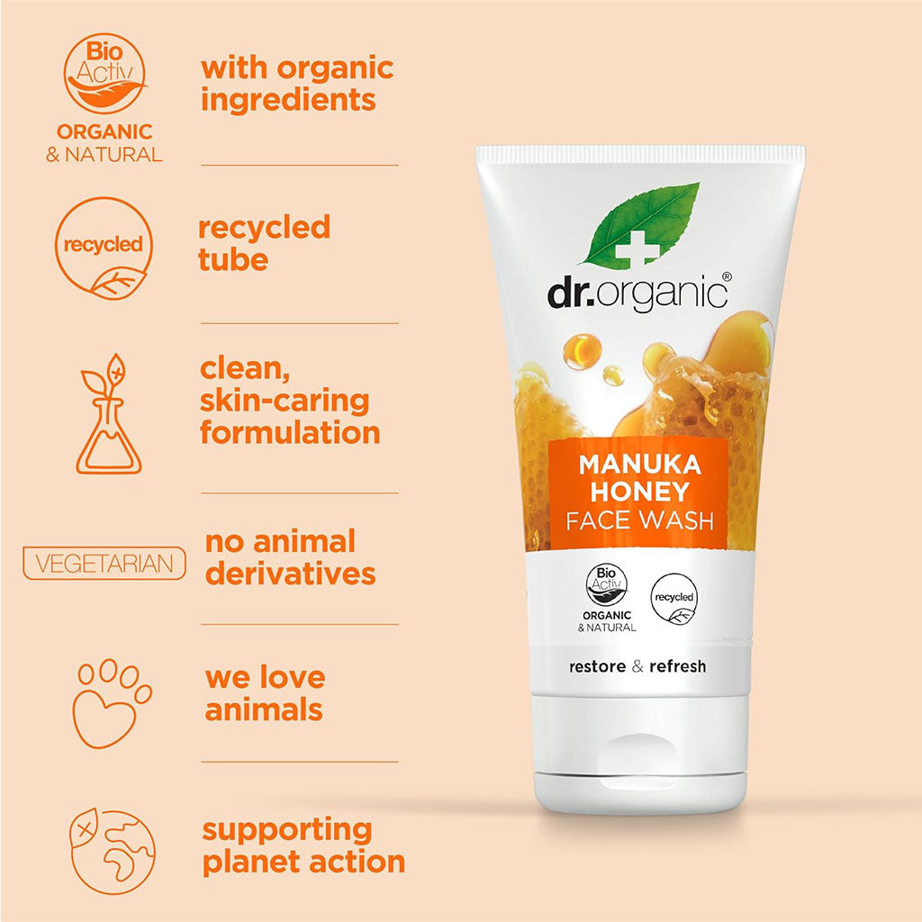 Dr Organic Manuka Honey Restore And Refresh Face Wash
