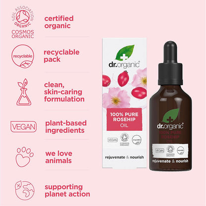 Dr Organic Organic Rejuvenate And Nourish Pure Rosehip Oil